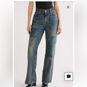 Good American Khloe High Waisted Patch Jeans